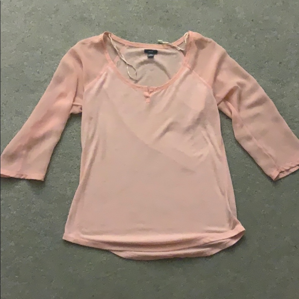 Aerie - breezy peach 3/4 sleeve shirt